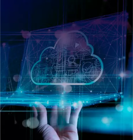 Imagen de datos cargándose a la nube